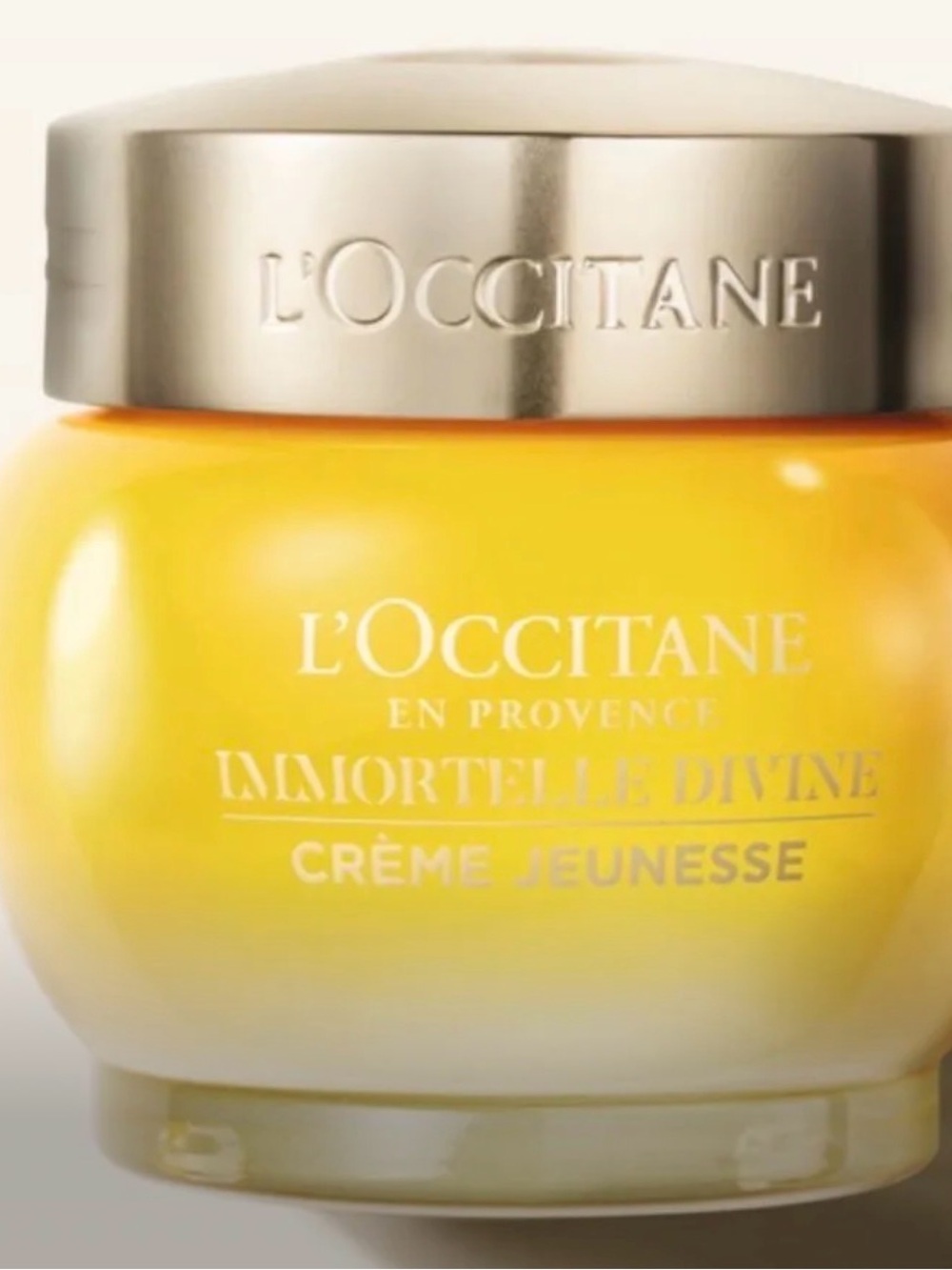 L'OCCITANE Yellow and Gold Immortelle Divine Moisturizer 1.7 oz MSRP $120